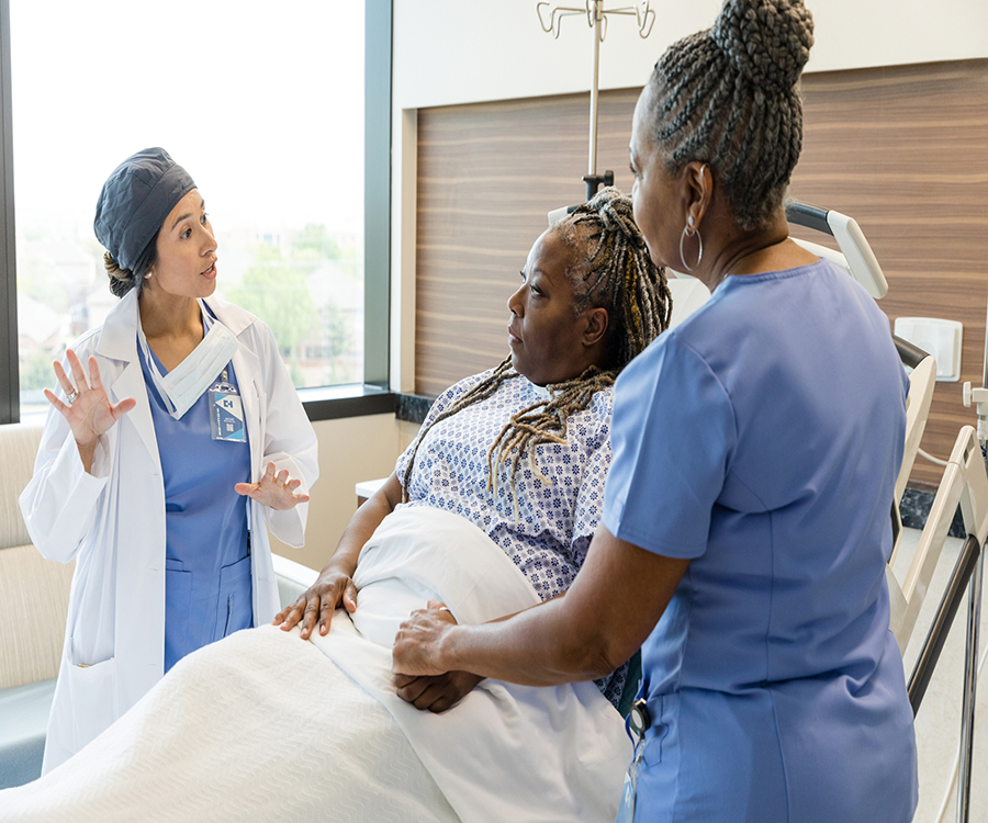 doctor, nurse and patient