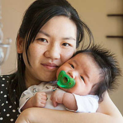 Sabrina and baby Brendan
