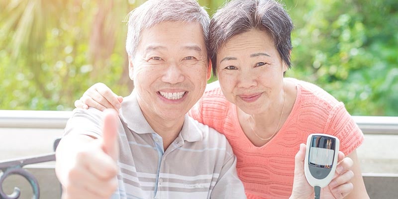 Couple with diabetes