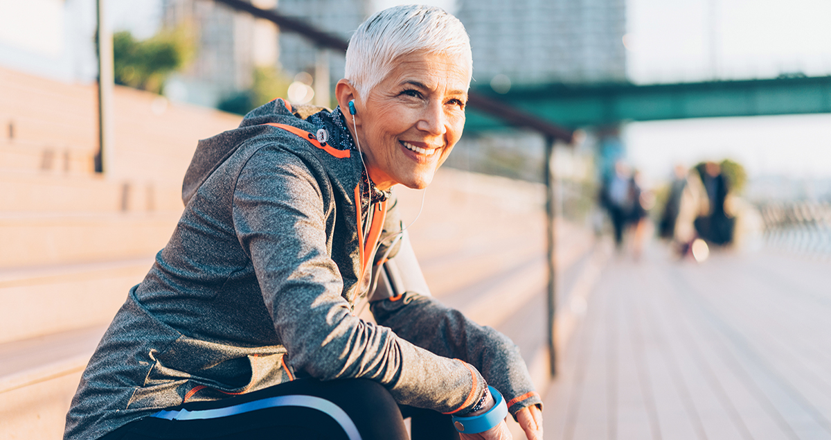 Sports senior woman